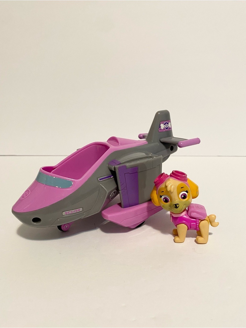Paw Patrol Skye Sky Pup + Vehicle Plane Car Pink Girl Dog Puppy Action Figure
